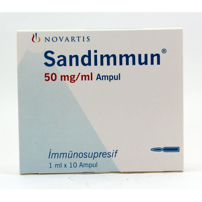 SANDIMMUN ®  50 mg / mL 10 ampoules (  ciclosporin ) Concentrate for Solution for Infusion